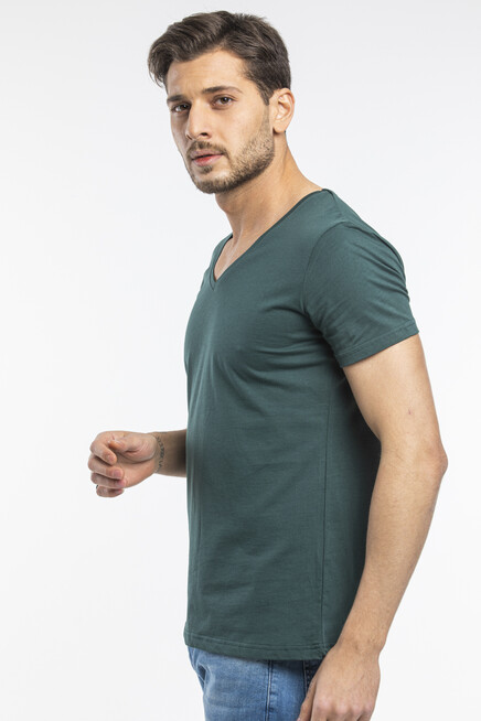 Süperlife Erkek V Yaka Dar Kalp Tişort SPR 246