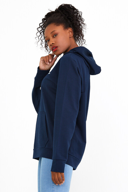 Süperlife Kadın Kapşonlu Regular Fit Tokya Baskılı İnce Sweatshirt SPR22SWK164