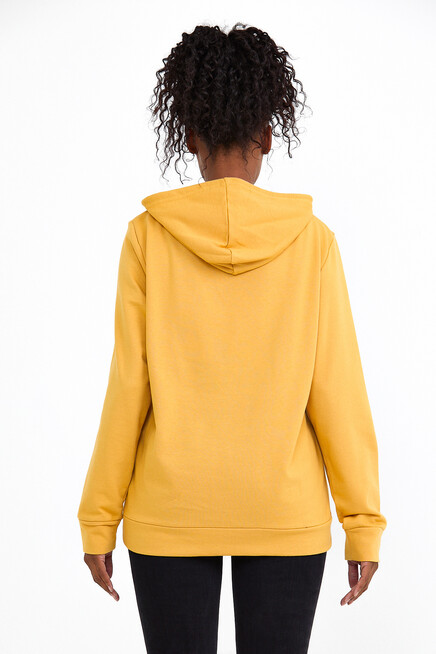 Süperlife Kadın Kapşonlu Regular Fit Tokya Baskılı İnce Sweatshirt SPR22SWK164