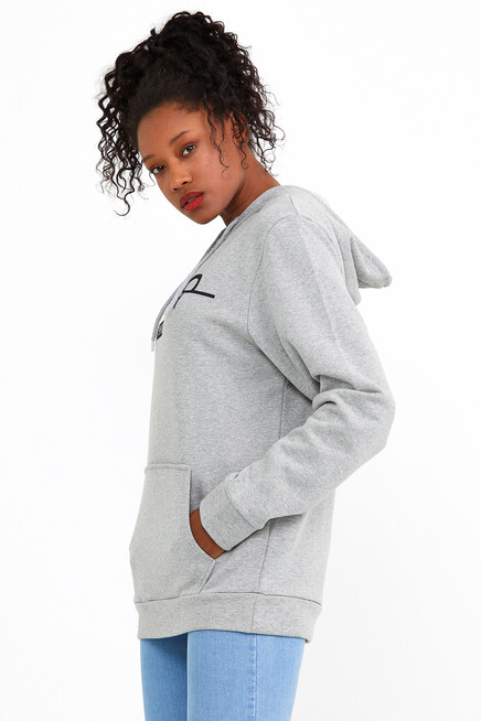 Süperlife Kadın Kapşonlu Regular Fit Tokya Baskılı İnce Sweatshirt SPR22SWK164