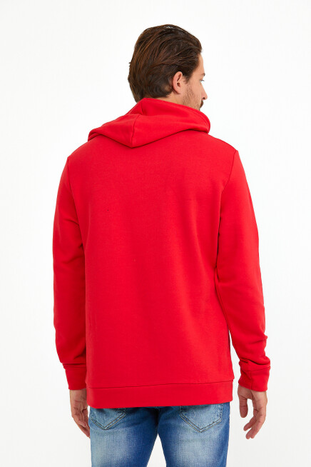 Süperlife Erkek Kapşonlu Regular Fit Tokyo Baskılı İnce Sweatshirt SPR22SW164