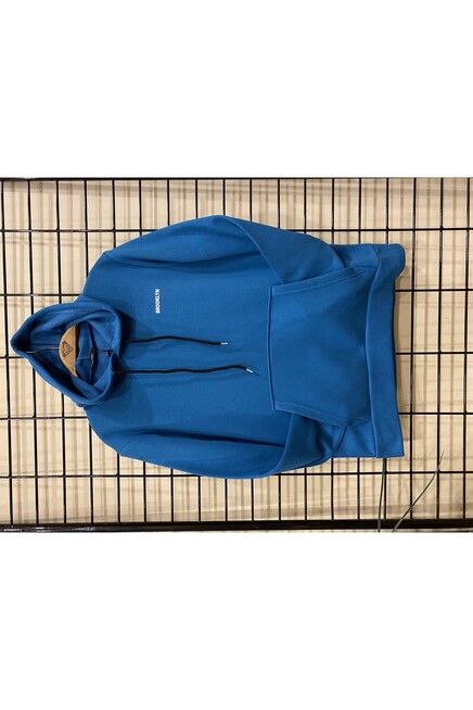 Süperlife Kapşonlu Uzun Kollu Baskılı Dar Kalıp İnce Erkek Sweatshirt SPR 2019K61