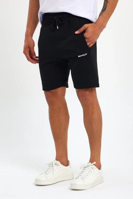 Süperlife Erkek Slim Fit Air Brooklyn Basklı Şort SPR 2020Y09