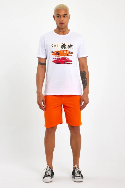 Süperlife Erkek Regular Fit Brooklyn Baskılı Şort SPR 208 