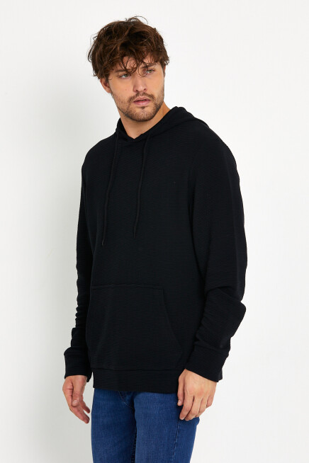 Süperlife Erkek Kapşonlu Regular Fit İnce Sweatshirt SPR 20K55