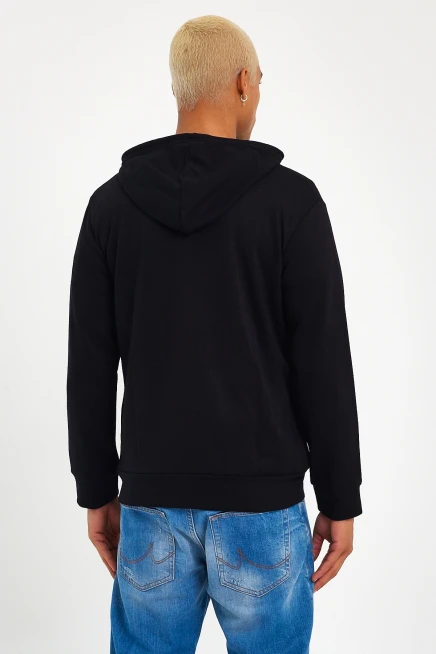 Süperlife Erkek Kapşonlu Regular Fit Yan Cepli İnce Hırka SPR 20K62