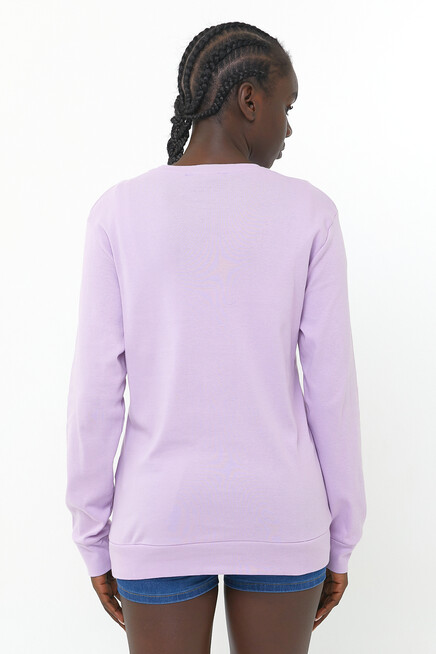 Süperlife Kadın Bisiklet Yaka Regular Fit Sweatshirt spr21k17