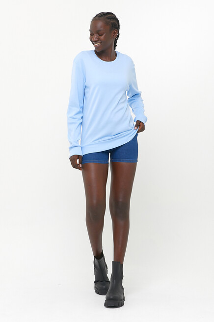 Süperlife Kadın Bisiklet Yaka Regular Fit Sweatshirt spr21k17