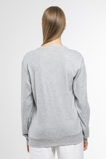 Süperlife Kadın Bisiklet Yaka Regular Fit Sweatshirt spr21k17