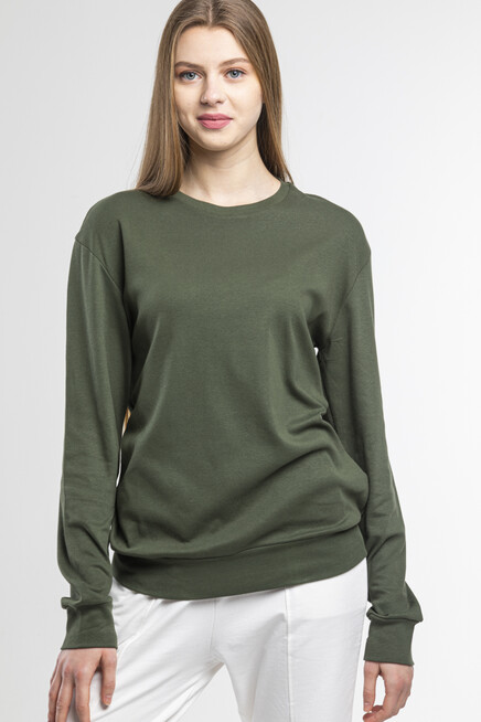 Süperlife Kadın Bisiklet Yaka Regular Fit Sweatshirt spr21k17