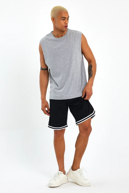 Süperlife Erkek Bisiklet Yaka Standart &Regular Kalıp Tişort SPR21Y03