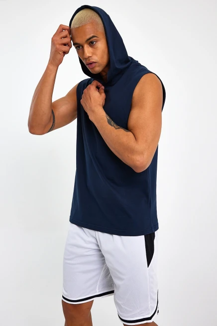 Süperlife Erkek Kapşonlu Standart &Regular Kalıp Fit Tişort SPR21Y04