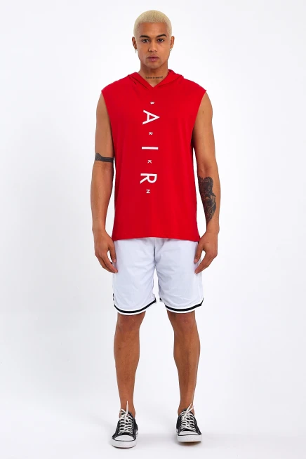 Süperlife Erkek Kapşonlu Standart &Regular Fit  Aır Baskılı Tişort SPR21Y07