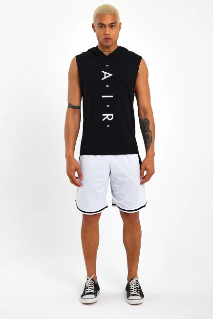 Süperlife Erkek Kapşonlu Standart &Regular Fit  Aır Baskılı Tişort SPR21Y07