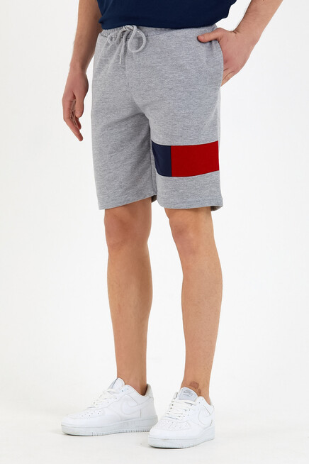 Süperlife Erkek Regular Fit Orta Boy Garnili Şort SPR22SR193