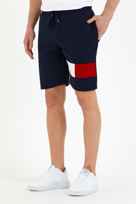 Süperlife Erkek Regular Fit Orta Boy Garnili Şort SPR22SR193