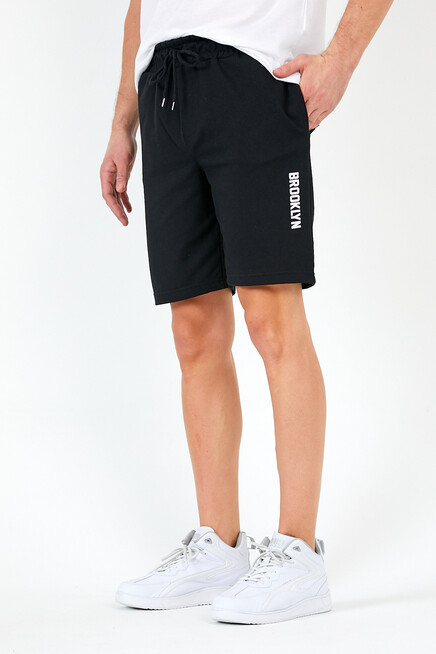 Süperlife Erkek Regular Fit Orta Boy Brooklyn Baskılı Şort SPR22SR208