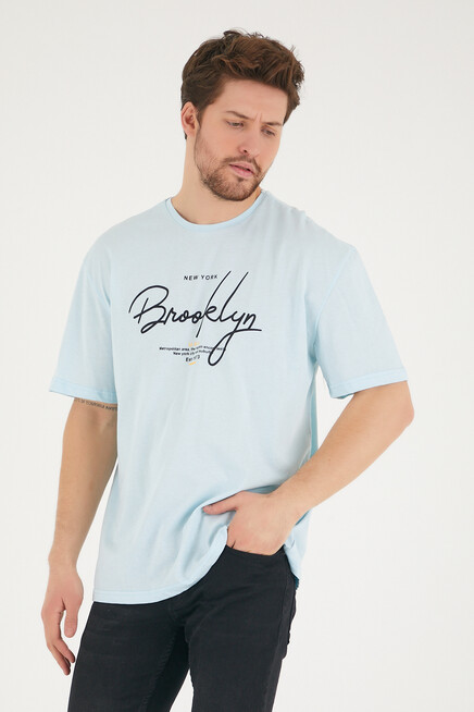 Süperlife Erkek Bisiklet Yaka Standart &Regular Fit Tişort SPR22TS110