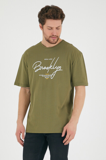 Süperlife Erkek Bisiklet Yaka Standart &Regular Fit Tişort SPR22TS110