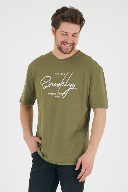 Süperlife Erkek Bisiklet Yaka Standart &Regular Fit Tişort SPR22TS110