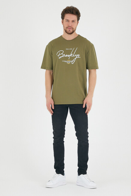 Süperlife Erkek Bisiklet Yaka Standart &Regular Fit Tişort SPR22TS110