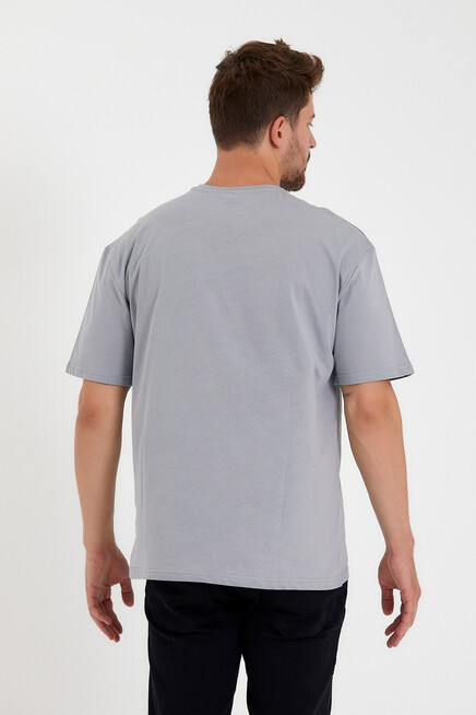 Süperlife Erkek Bisiklet Yaka Regular Fit N Baskılı Tişort SPR22TS113