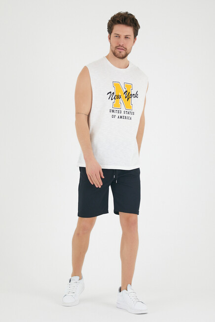 Süperlife Erkek Bisiklet Yaka Regular Fit N Baskılı Tişört SPR22TS117