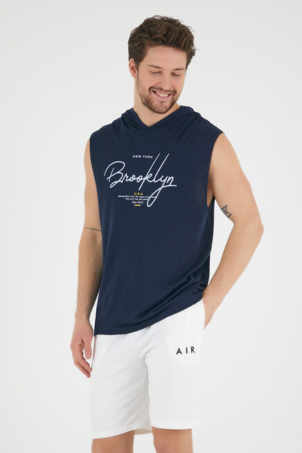 Süperlife Erkek Kapşonlu Regular Fit Tişört SPR22TS118