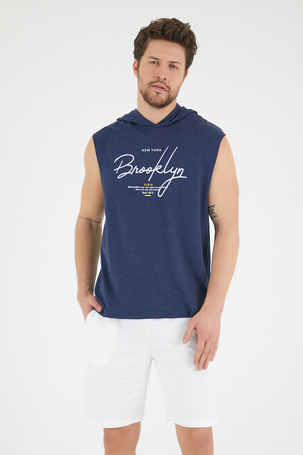 Süperlife Erkek Kapşonlu Regular Fit Tişört SPR22TS118