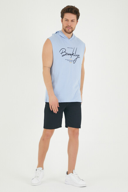 Süperlife Erkek Kapşonlu Regular Fit Tişört SPR22TS118