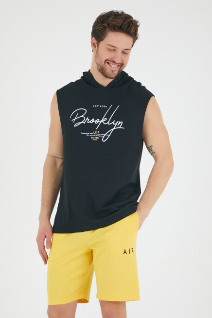 Süperlife Erkek Kapşonlu Regular Fit Tişört SPR22TS118