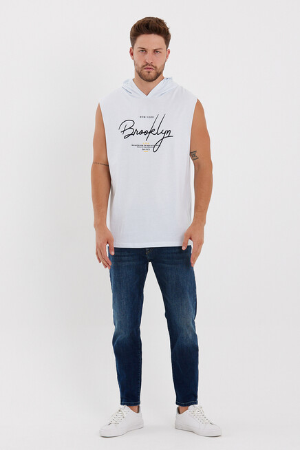 Süperlife Erkek Kapşonlu Regular Fit Tişört SPR22TS118