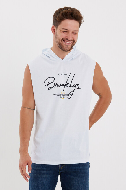 Süperlife Erkek Kapşonlu Regular Fit Tişört SPR22TS118