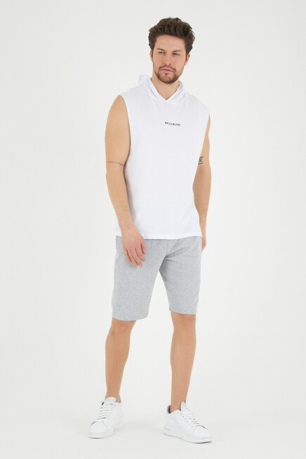 Süperlife Erkek Kapşonlu Regular Fit Brooklyn Baskılı Tişört SPR22TS121