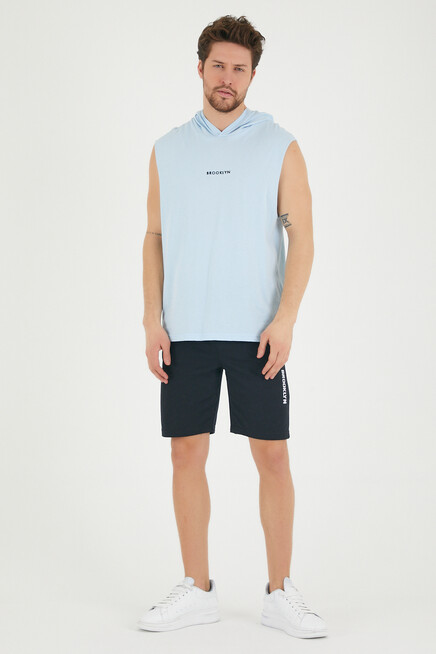 Süperlife Erkek Kapşonlu Regular Fit Brooklyn Baskılı Tişört SPR22TS121