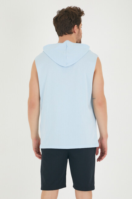 Süperlife Erkek Kapşonlu Regular Fit Brooklyn Baskılı Tişört SPR22TS121