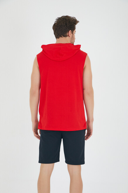 Süperlife Erkek Kapşonlu Regular Fit Brooklyn Baskılı Tişört SPR22TS121