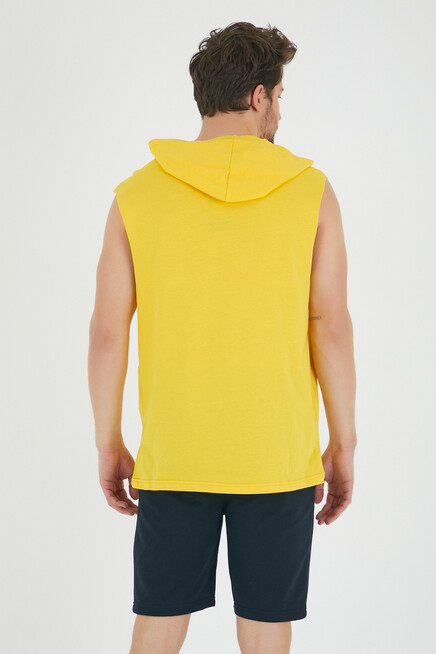 Süperlife Erkek Kapşonlu Regular Fit Brooklyn Baskılı Tişört SPR22TS121