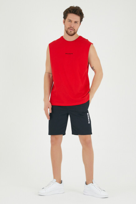 Süperlife Erkek Bisiklet Yaka Regular Fit Brooklyn Baskılı  Tişört SPR22TS122