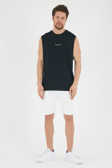 Süperlife Erkek Bisiklet Yaka Regular Fit Brooklyn Baskılı  Tişört SPR22TS122