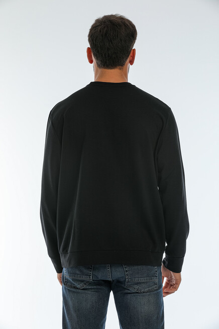 Süperlife Erkek Bisiklet Yaka Regular Fit Brooklyn Baskılı İnce Sweatshirt SPR22SW132