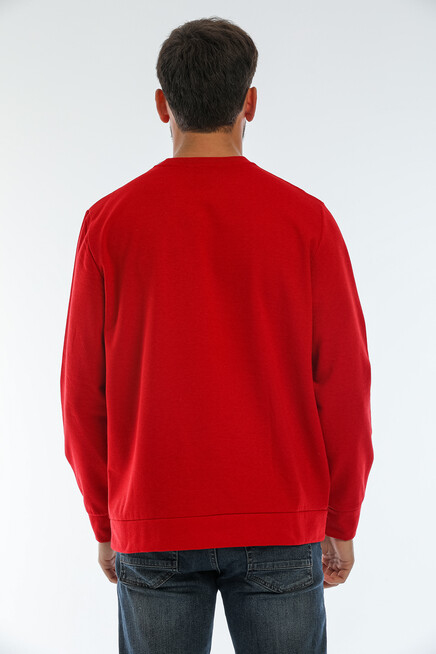 Süperlife Erkek Bisiklet Yaka Regular Fit Brooklyn Baskılı İnce Sweatshirt SPR22SW132