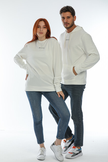 Süperlife Kadın Bisiklet Yaka Oversize Fit Brooklyn Baskılı Sweatshirt SPR22SWK030