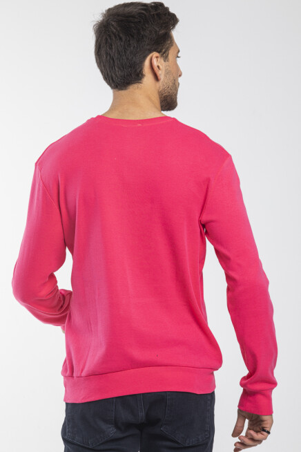 Süperlife Bisiklet Yaka Uzun Kollu Dar Kalıp İnce  Erkek Sweatshirt SPR2019K18