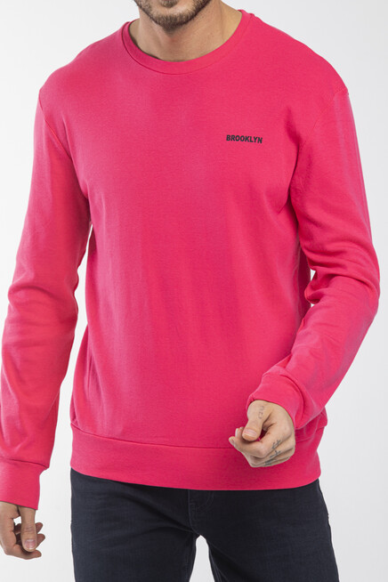 Süperlife Bisiklet Yaka Uzun Kollu Dar Kalıp İnce  Erkek Sweatshirt SPR2019K18