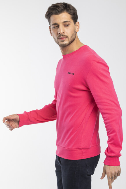 Süperlife Bisiklet Yaka Uzun Kollu Dar Kalıp İnce  Erkek Sweatshirt SPR2019K18