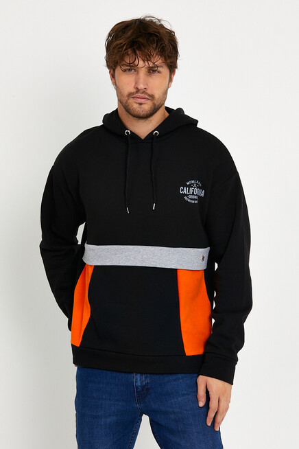 Erkek Kapşonlu Regular Fit Garnili Sweatshirt SPR22SW169