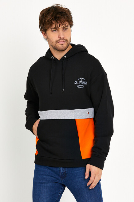 Erkek Kapşonlu Regular Fit Garnili Sweatshirt SPR22SW169