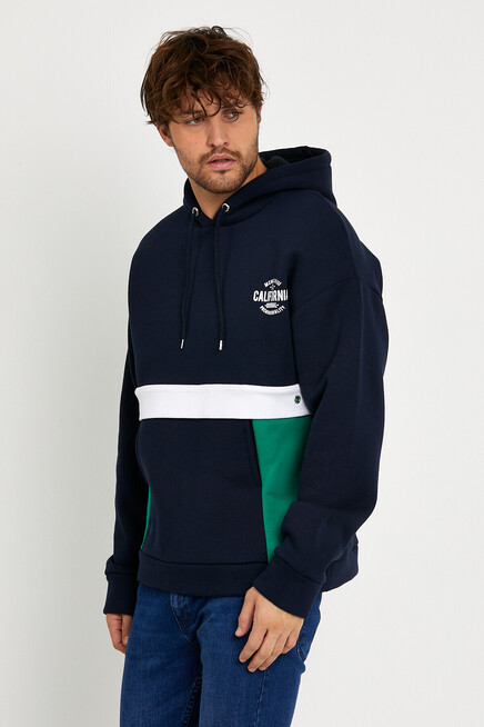 Erkek Kapşonlu Regular Fit Garnili Sweatshirt SPR22SW169