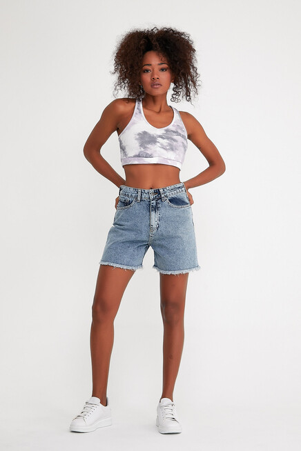 Süperlife Kadın Crop Slim Fit Atlet-Tişort SPR21Y18